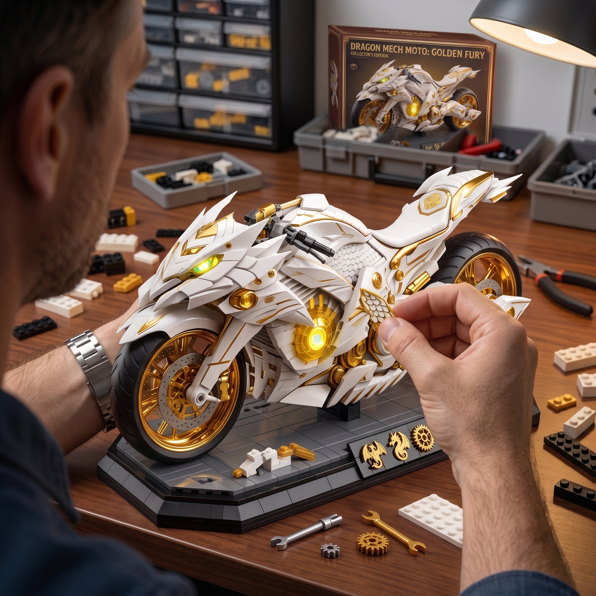 Dragon-Armor Mech Building Set: Fury of Gold