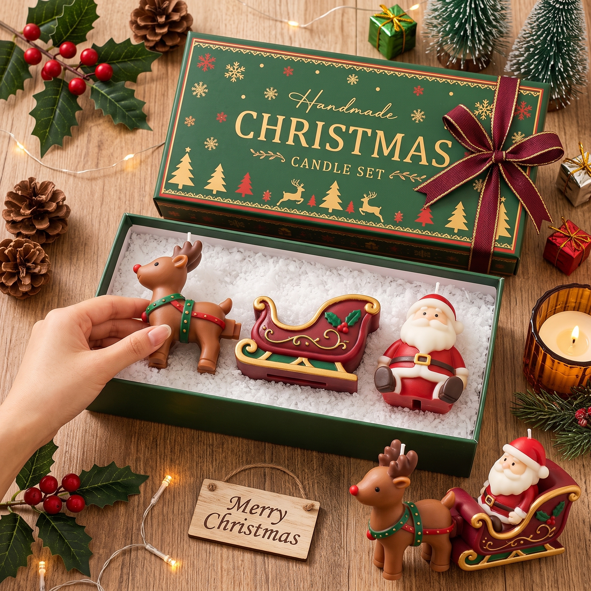 Build-Your-Own Christmas Candle Kit