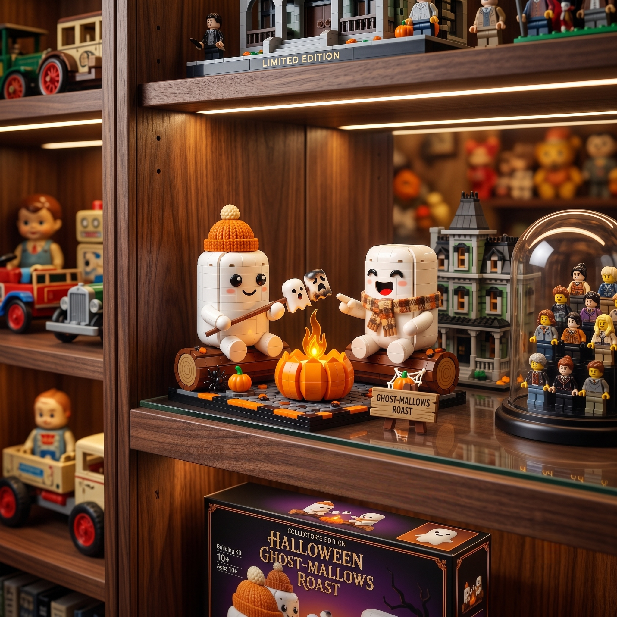 Spooky Marshmallow Building Blocks