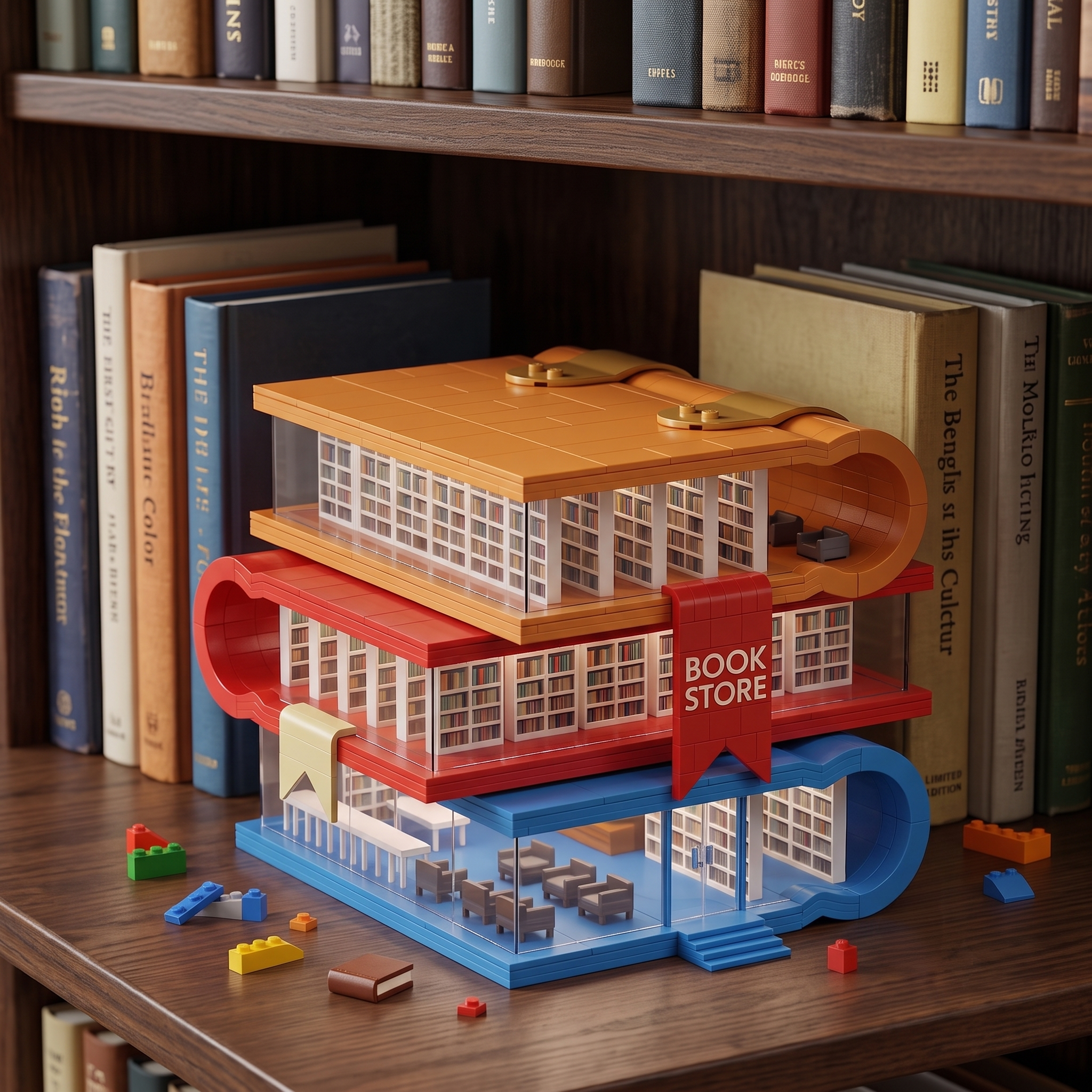 The Biblio-Build: 3-Tier Modular Bookstore Set