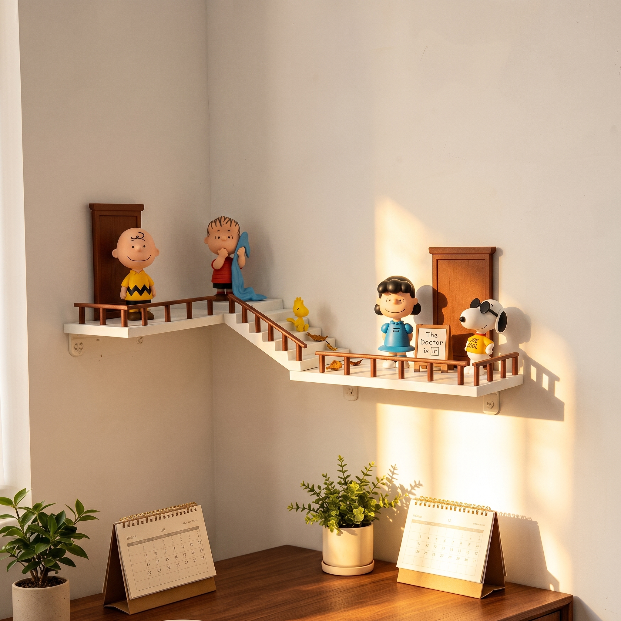 Creative Corner Staircase Display Shelf