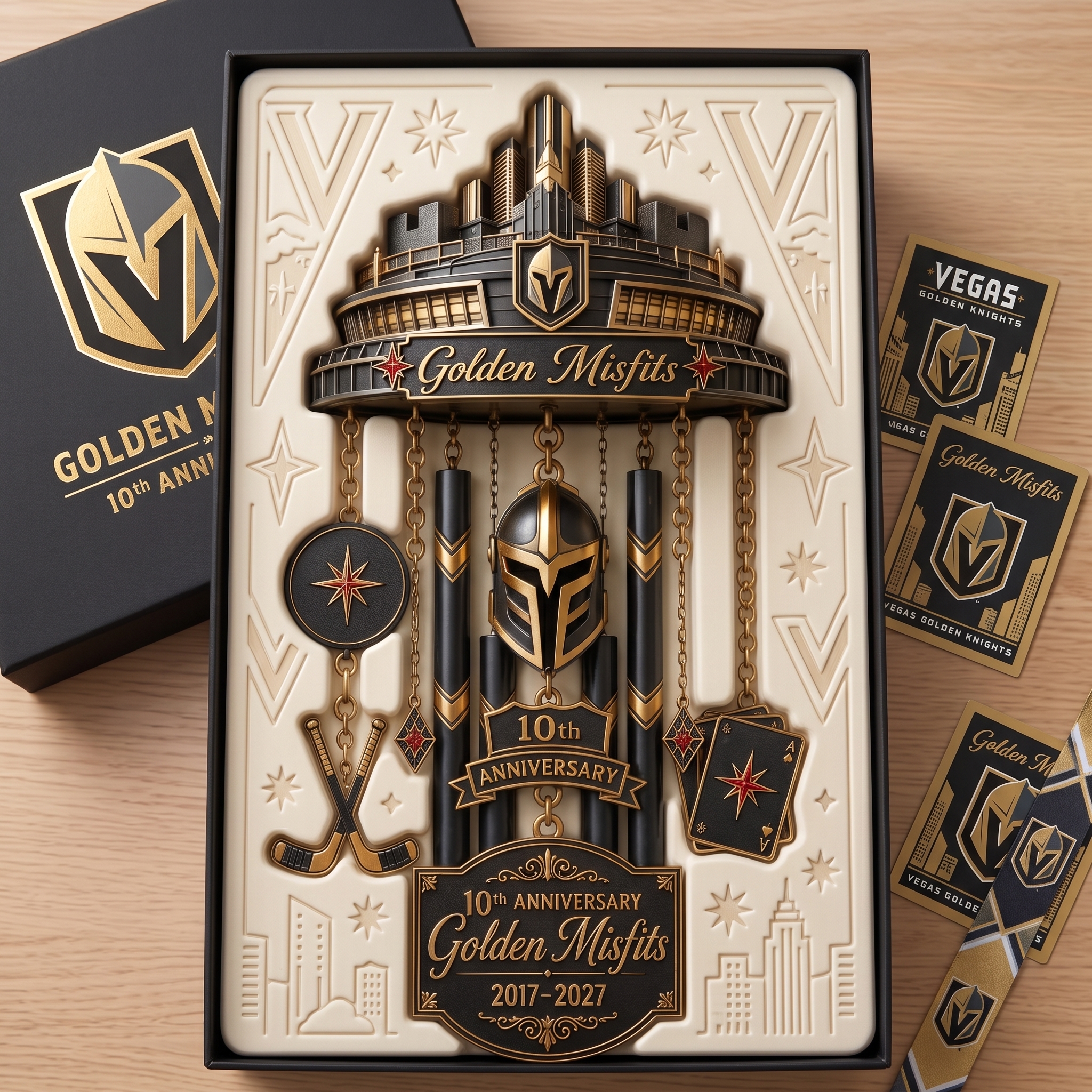 Vegas Golden Knights 10th Anniversary Wind Chime（2017-2027）