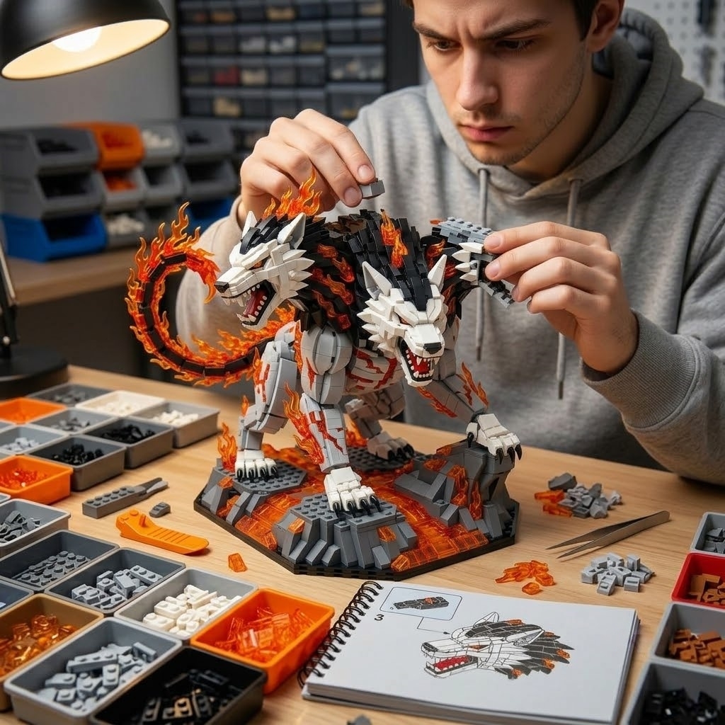 3-Headed Hellhound Building Kit