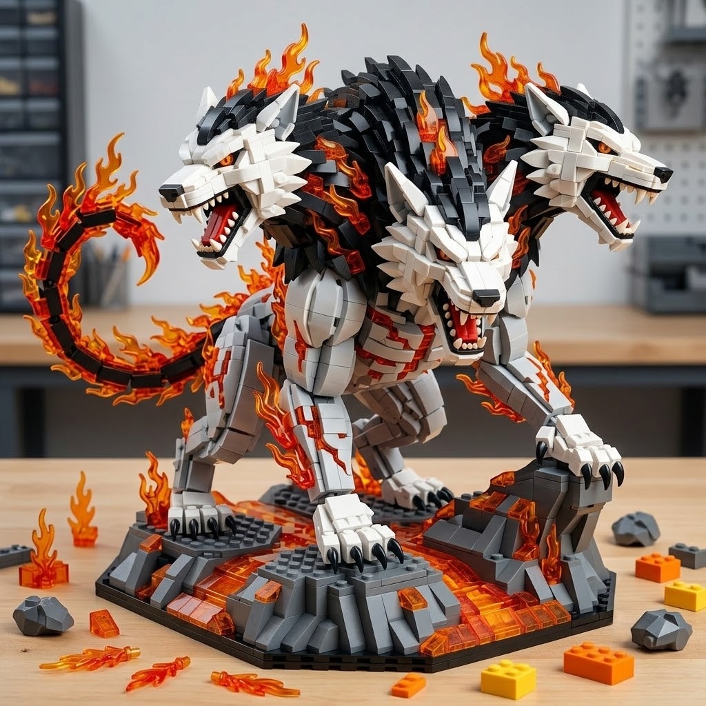 3-Headed Hellhound Building Kit