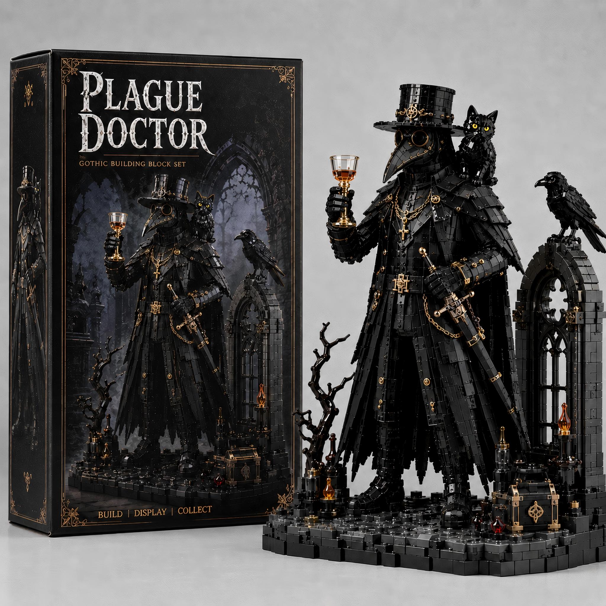 Gothic Plague Doctor Building Block Set