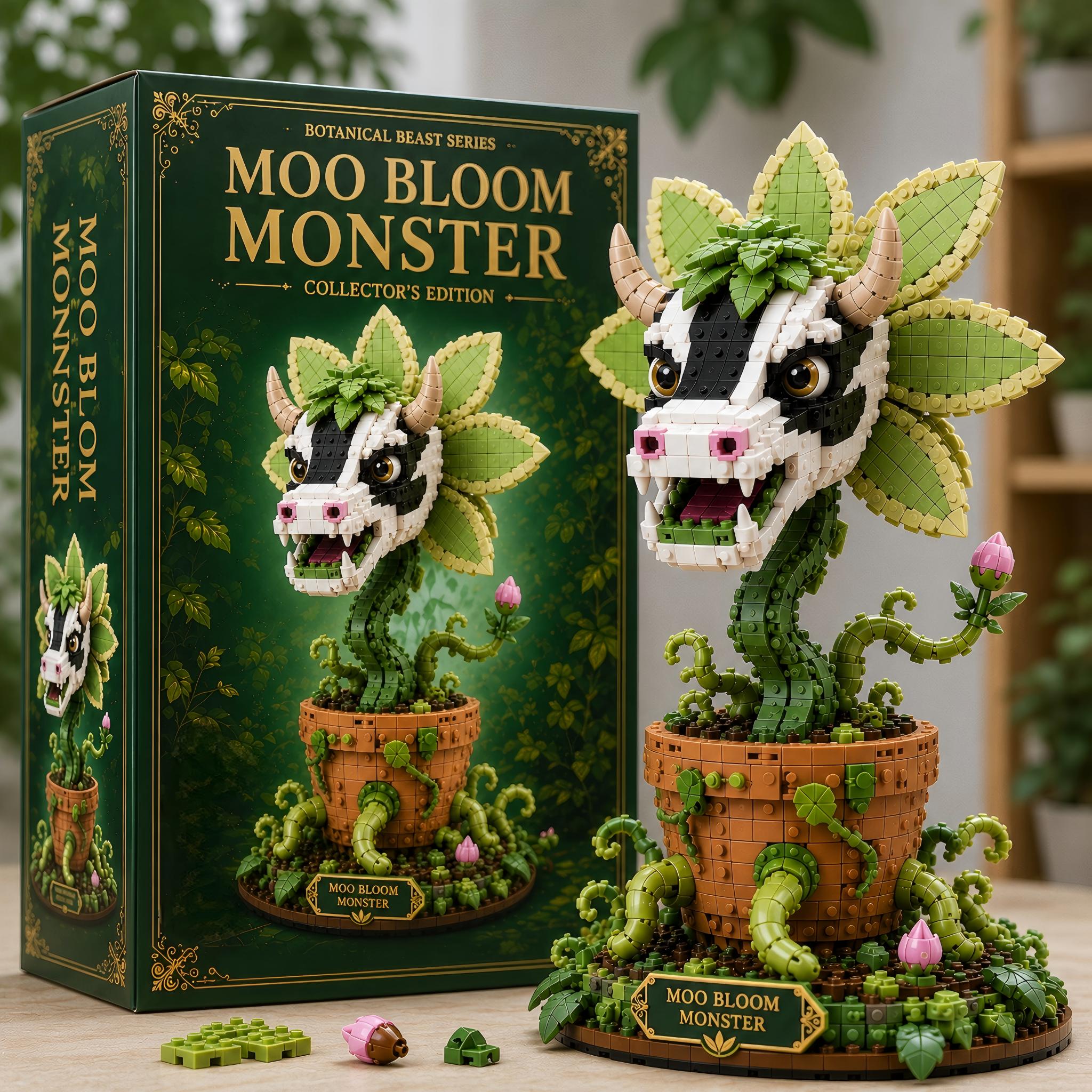Moo Bloom Monster Building Block Set