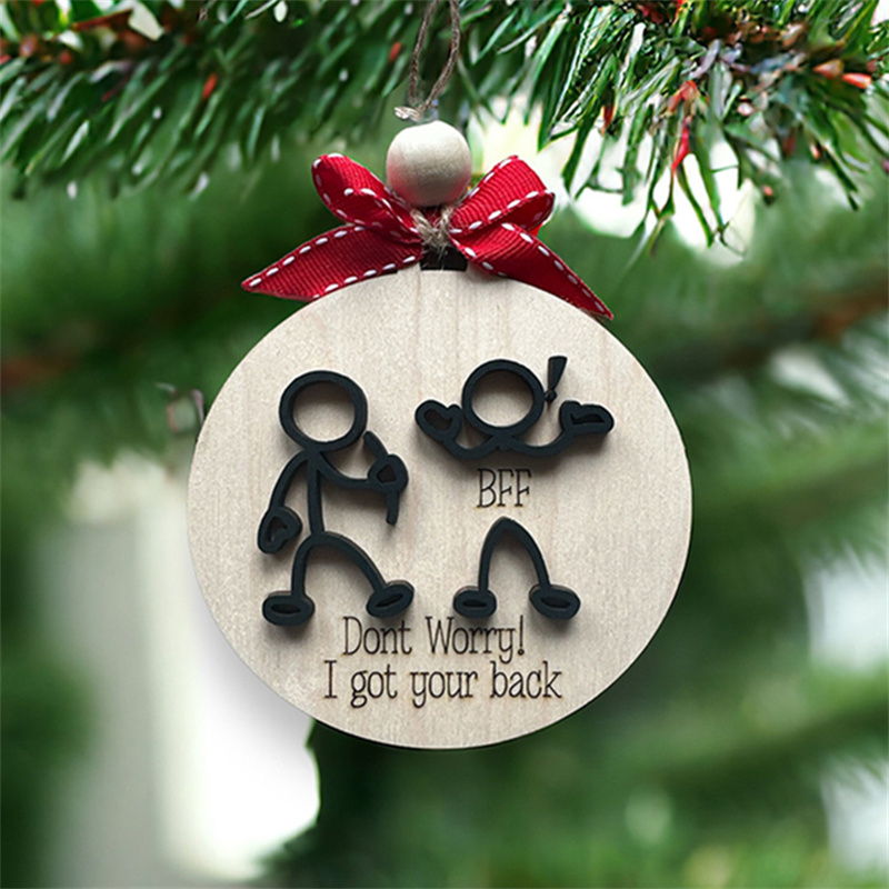 Funny Friend Christmas Ornament