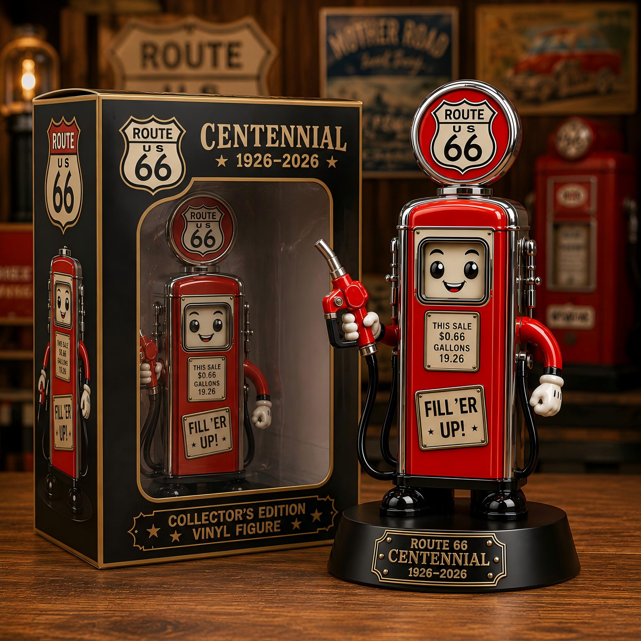 Route 66 Centennial Gas Pump Vinyl Figure