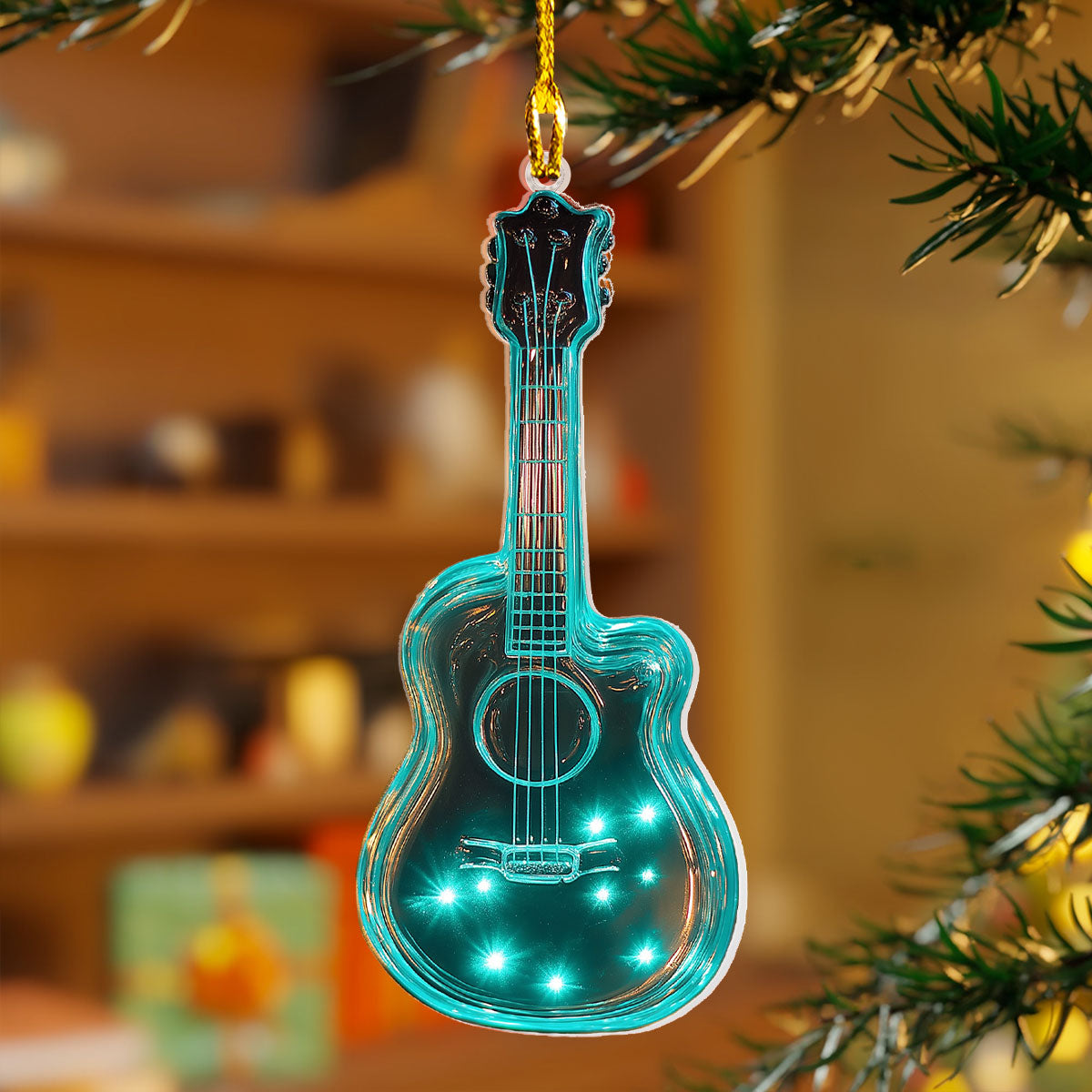 Guitar Christmas Ornament