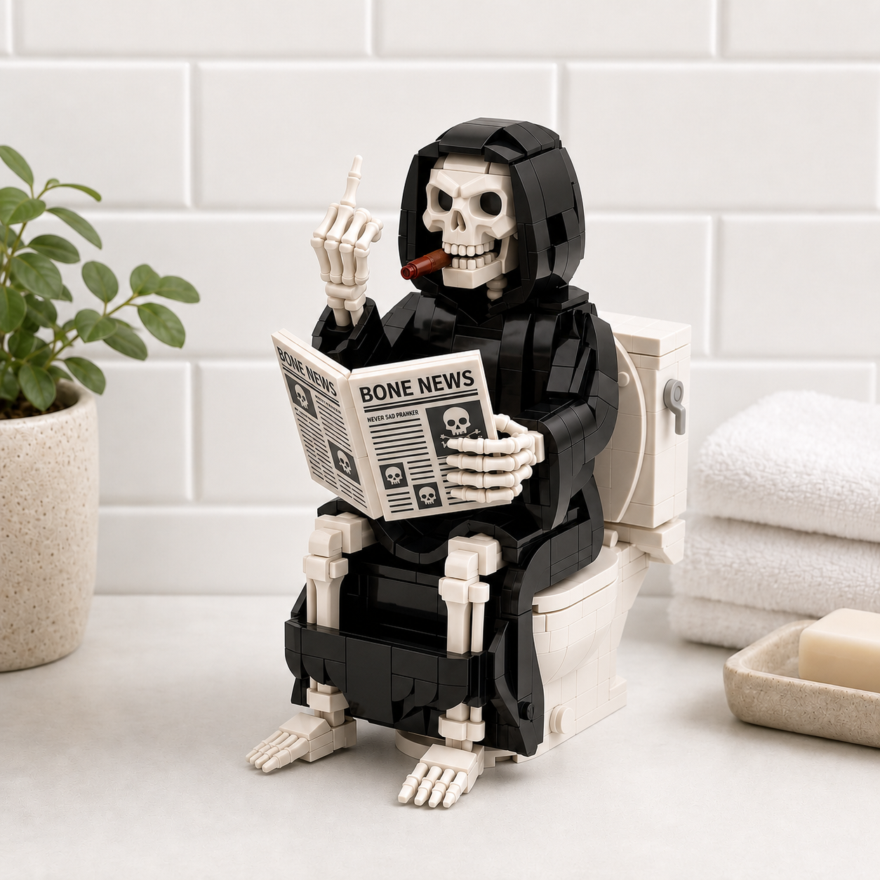 The Cheeky Reaper Toilet Building Set