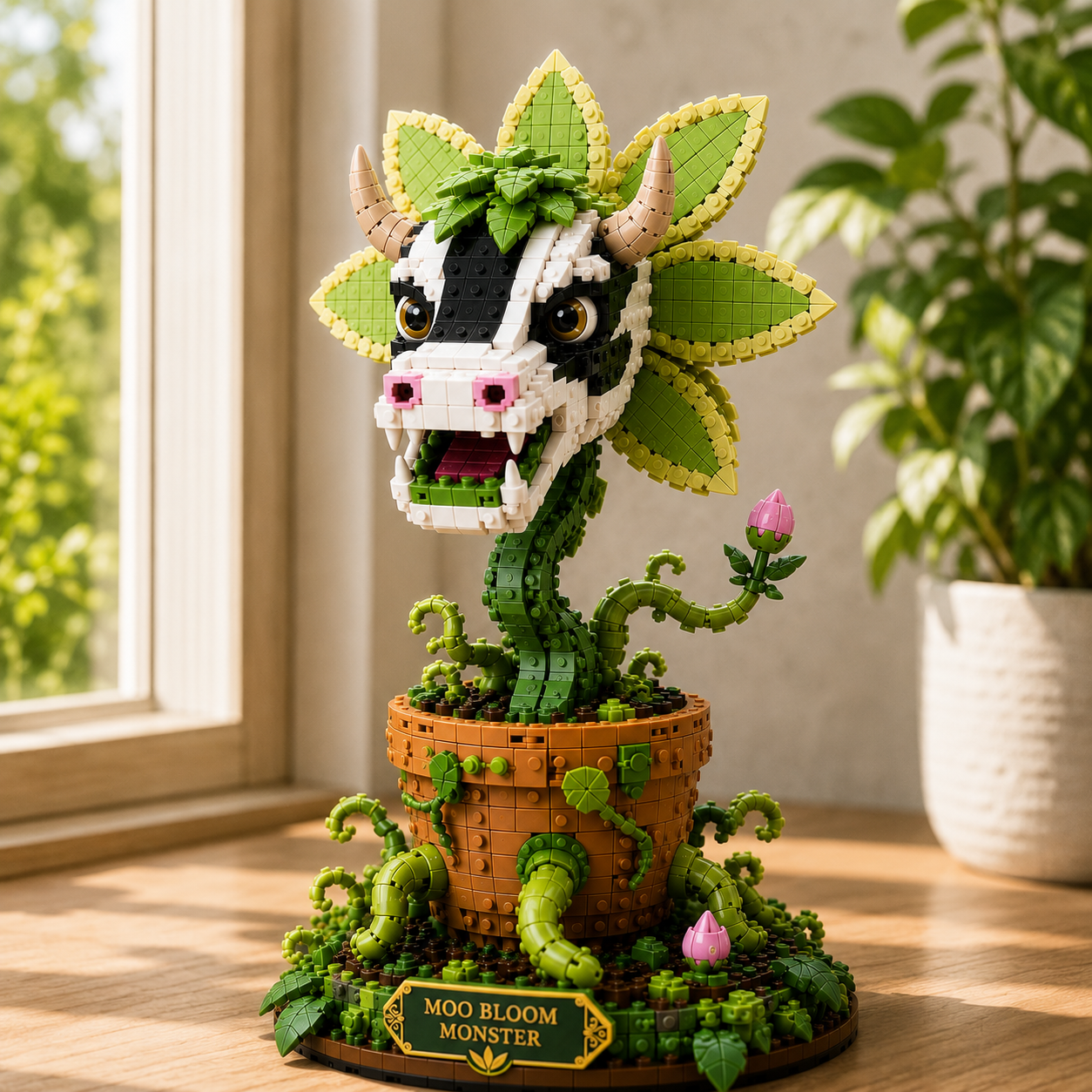 Moo Bloom Monster Building Block Set