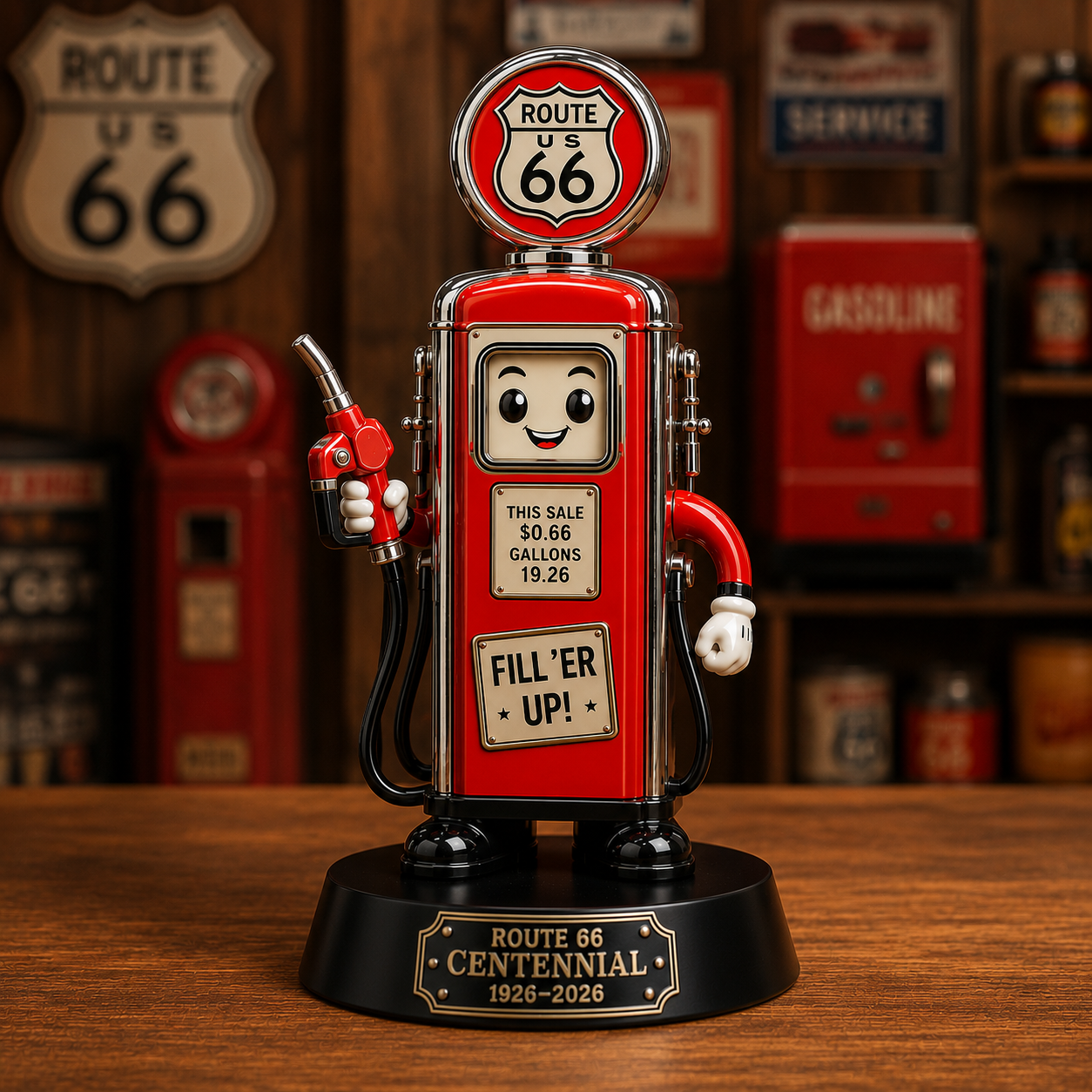Route 66 Centennial Gas Pump Vinyl Figure