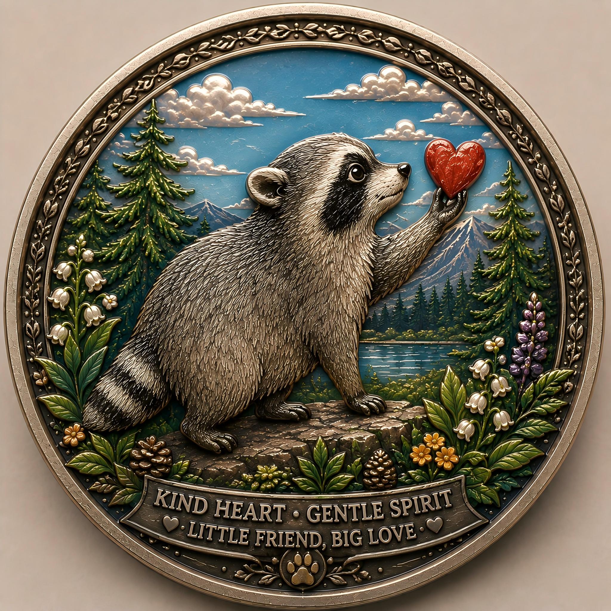 Limited Edition Jimothy the Raccoon Commemorative Coin
