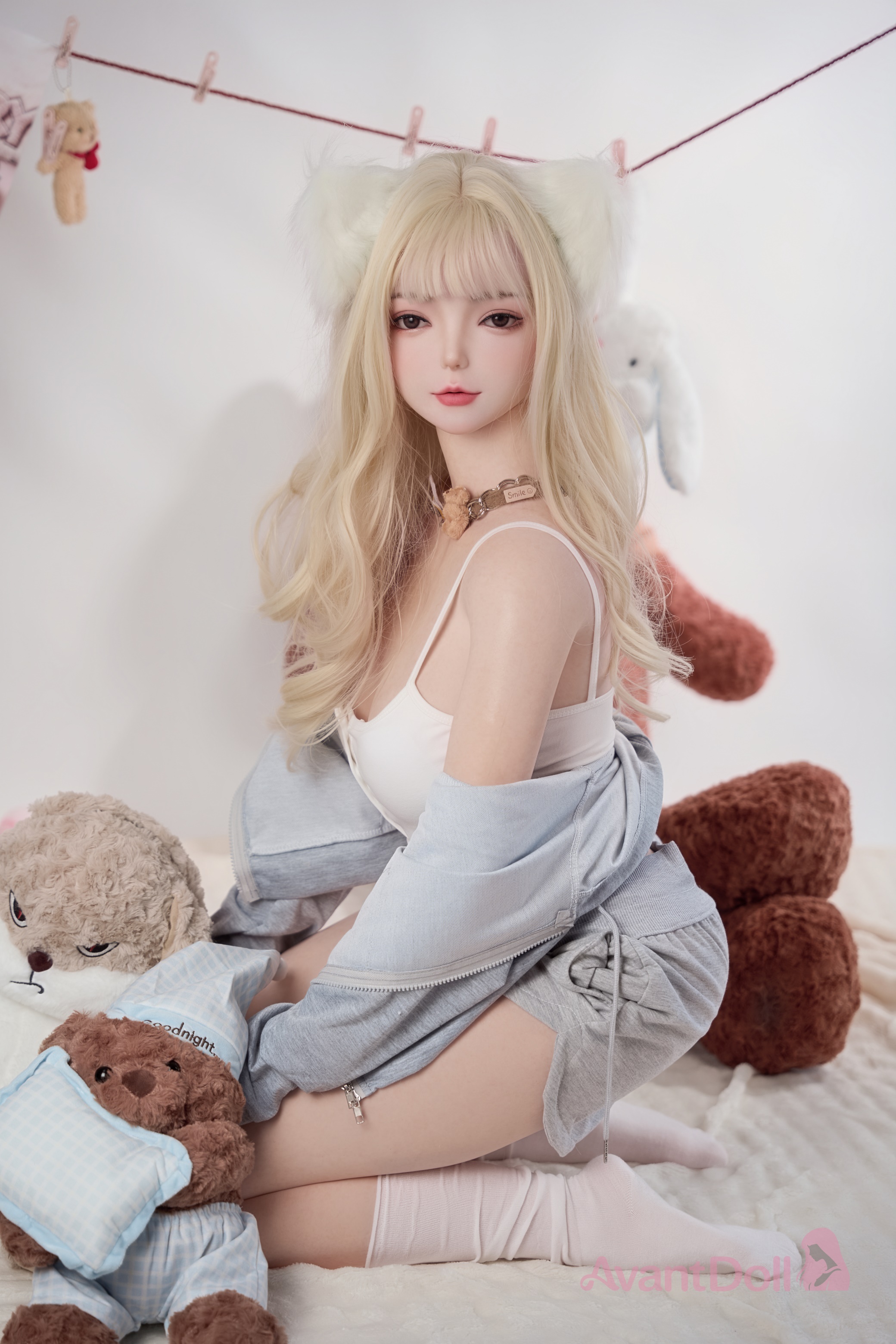 Rine 165cm F Cup Ultra-Realistic Silicone Doll, Lifelike Skin Texture