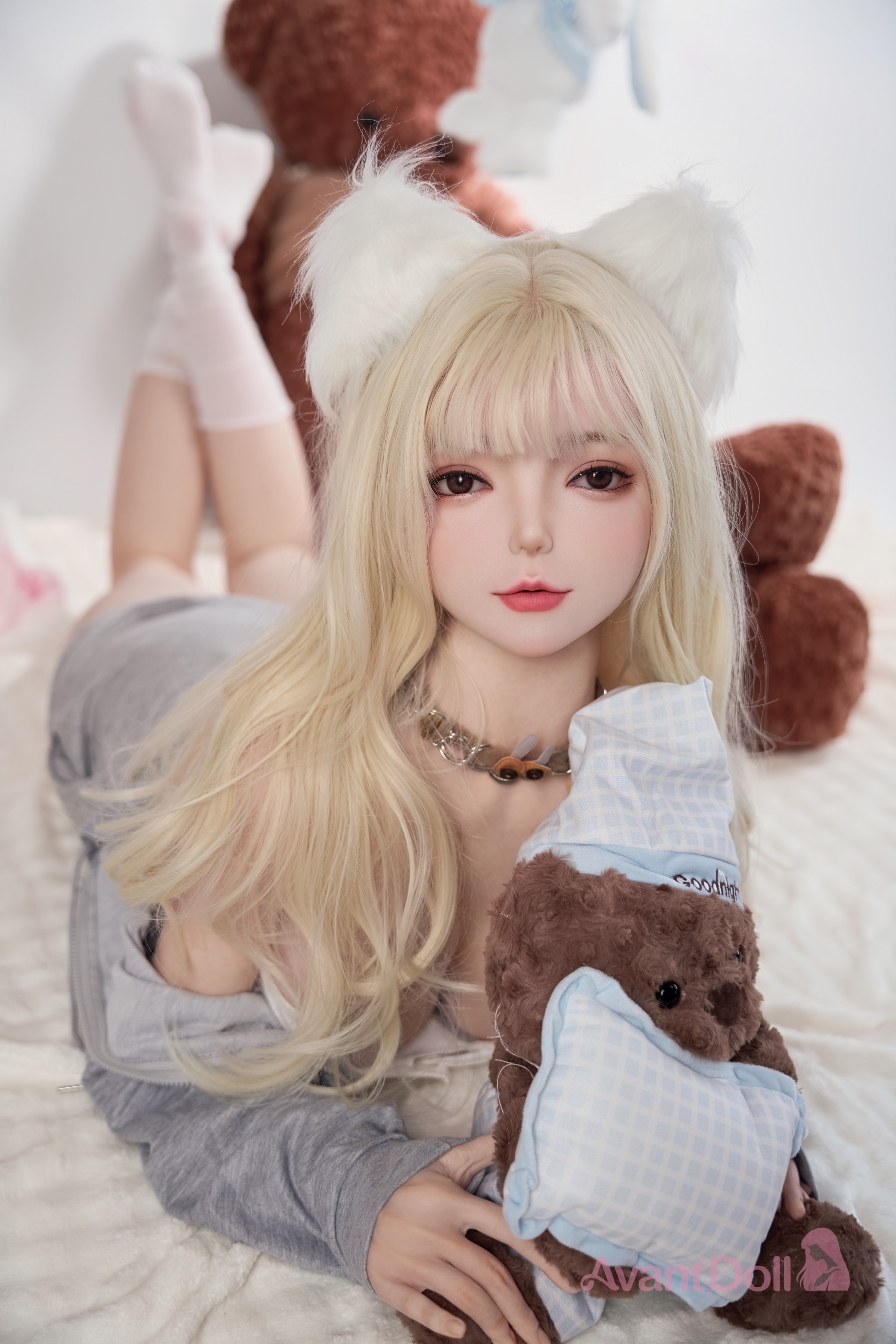  Rine 165cm F Cup Ultra-Realistic Silicone Doll, Lifelike Skin Texture