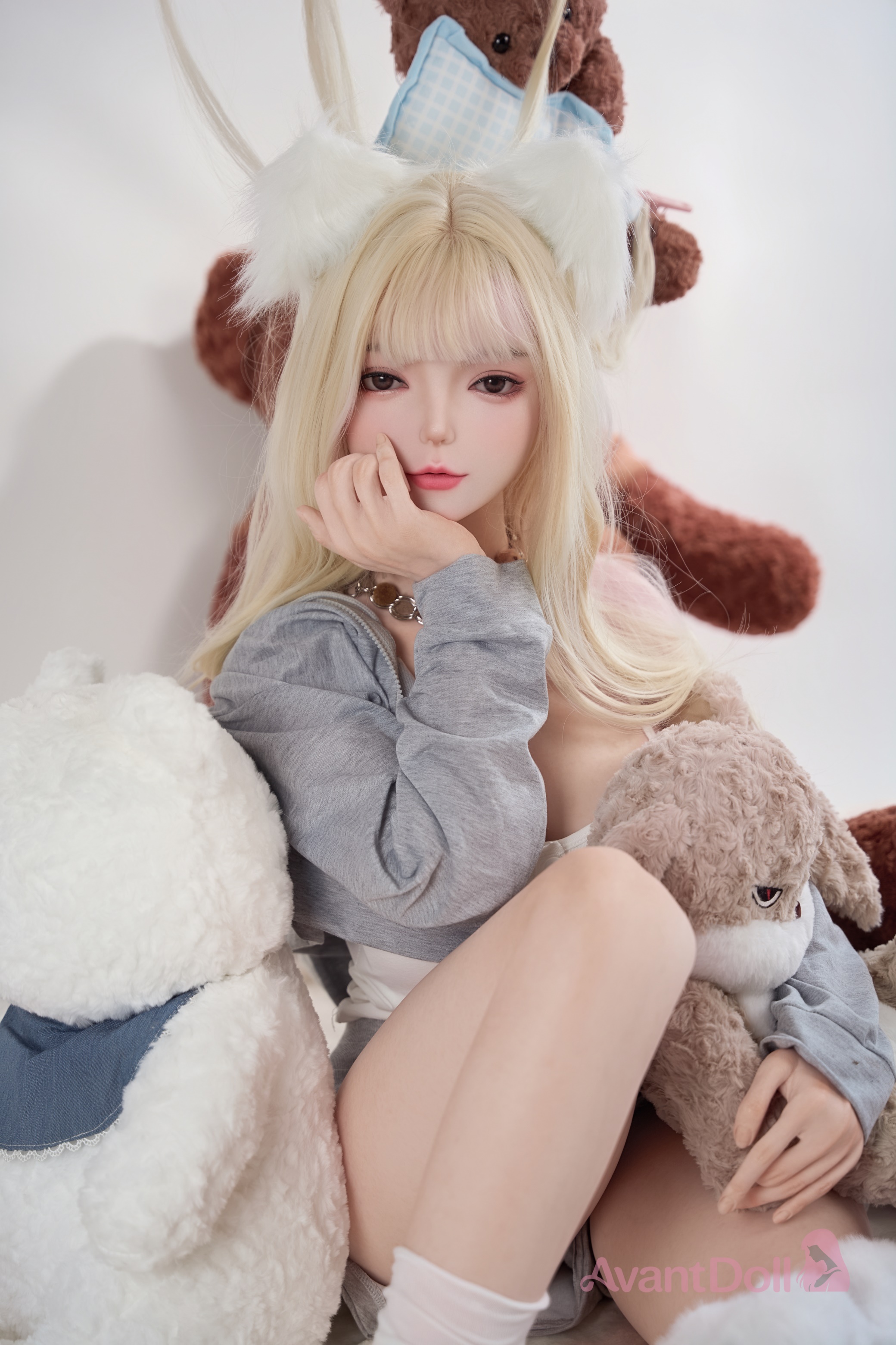  Rine 165cm F Cup Ultra-Realistic Silicone Doll, Lifelike Skin Texture