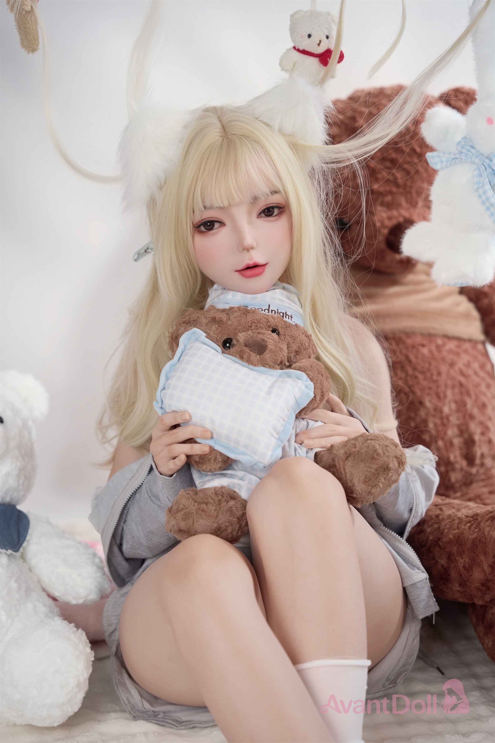  Rine 165cm F Cup Ultra-Realistic Silicone Doll, Lifelike Skin Texture
