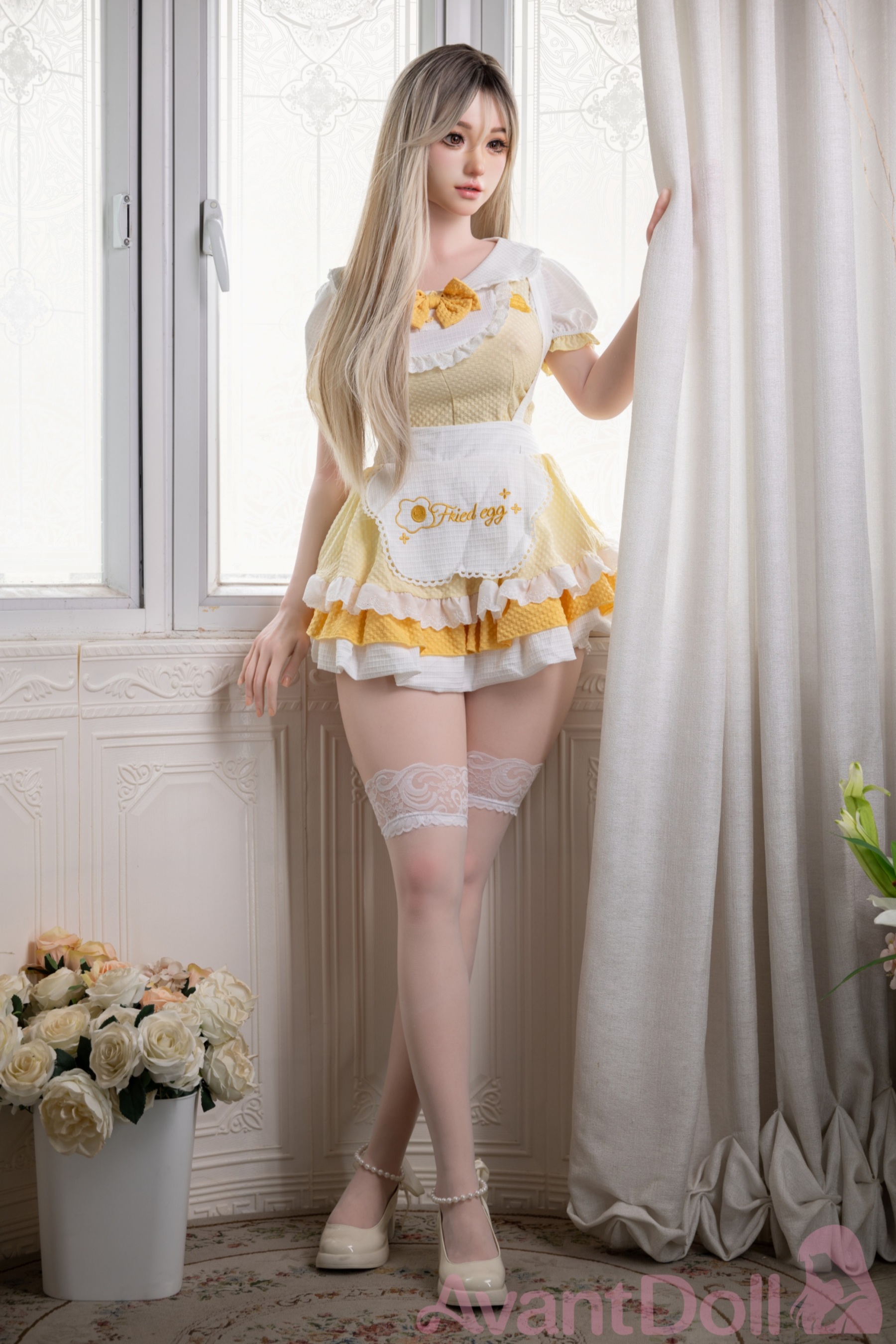 Sue 165cm F Cup Ultra-Realistic Silicone Doll, Lifelike Skin Texture