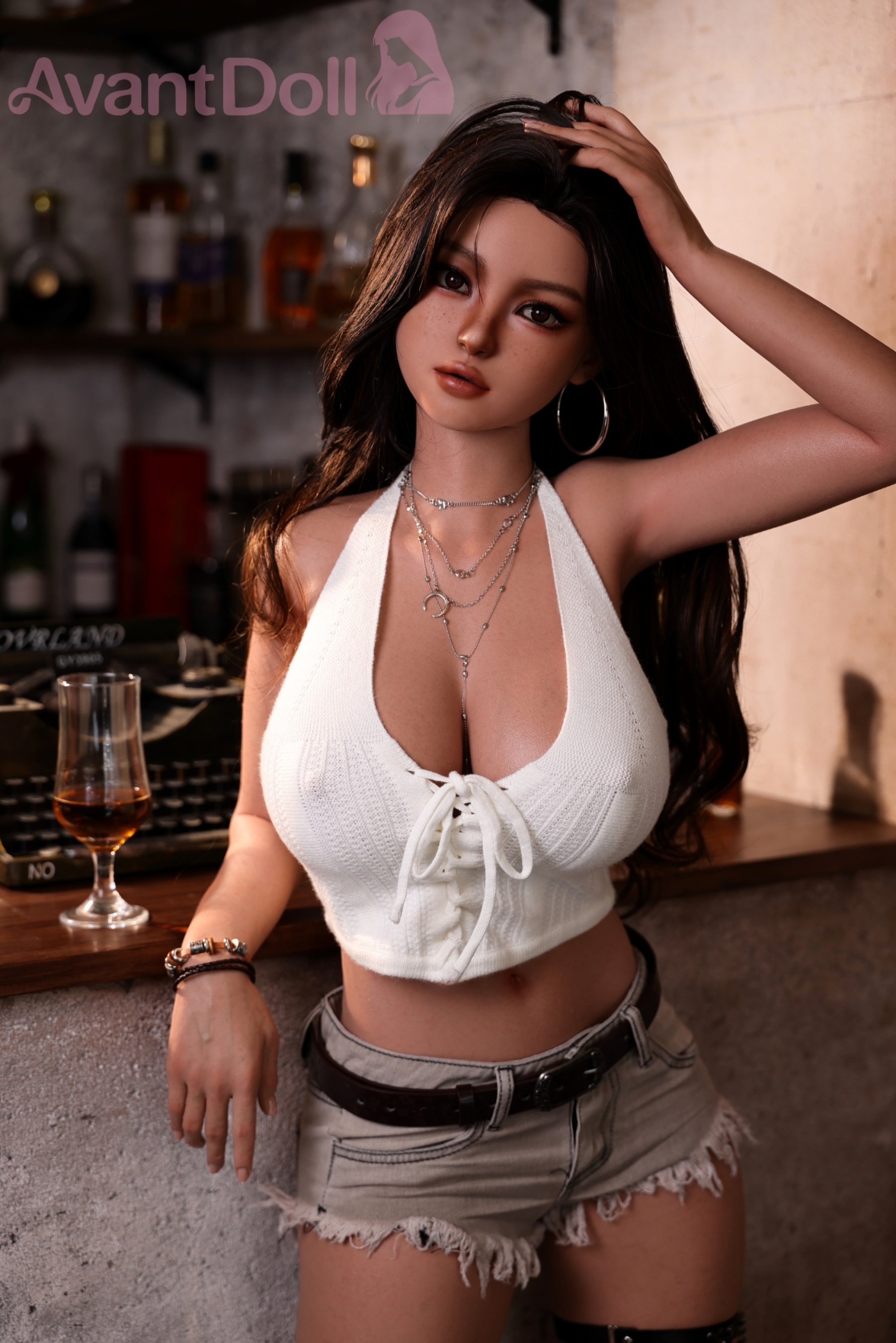 Tania 157cm E Cup Ultra-Realistic Silicone Doll, Lifelike Skin Texture