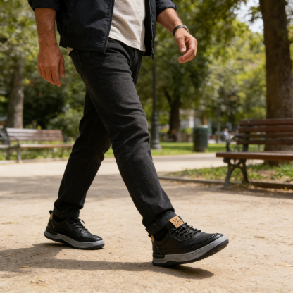 【🎁Oferta por tiempo limitado】Zapatos ortopédicos para hombre, hechos con piel de becerro australiana🐂 Plantilla de espuma viscoelástica ecológica: Caminar cómodo y sin dolor - Cosido a mano✅