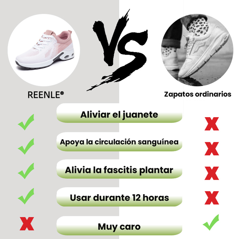🔥Zapatos ortopédicos suaves y cómodos con amortiguación de aire ✅Soporte para el arco: alivia las molestias ✅Cómodos y transpirables: sin fatiga en los pies incluso después de caminar todo el día ✅