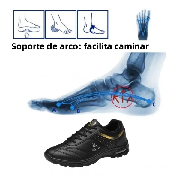 [⏰60% de descuento hoy - ¡no te lo pierdas!] 🔥 Zapatos para caminar de diseño ergonómico 👞 Cosidos a mano: impermeables y antideslizantes ✅ Soporte de arco para caminar cómodamente