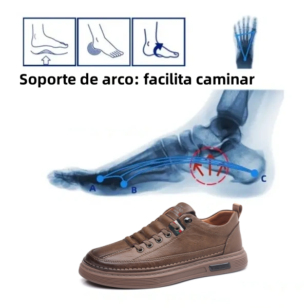 【🎁Oferta por tiempo limitado】Zapatos de cuero genuino italiano hechos a mano, suaves y cómodos 👞 con soporte para el arco ✅ Más fáciles de caminar ✅
