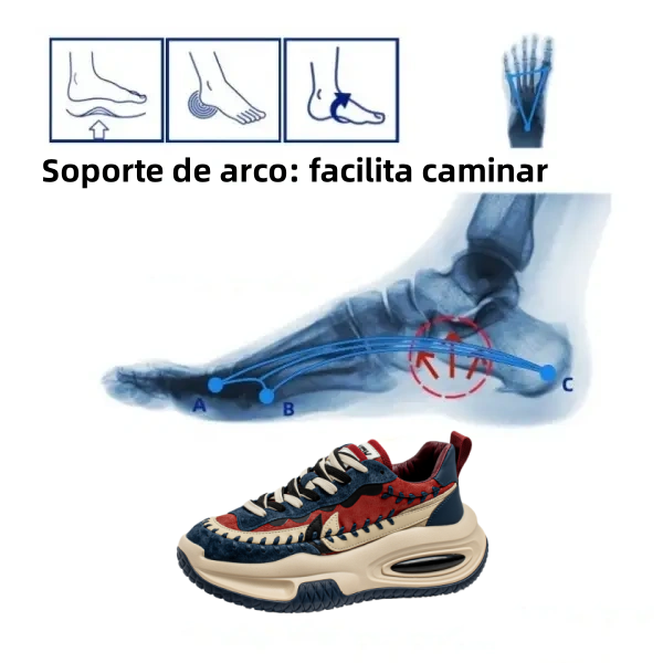 [Descuento por tiempo limitado - 60% de descuento] 🔥 Zapatos casuales ergonómicos 👞 Soporte de arco - Deshazte fácilmente del dolor de pies - Caminata cómoda✅