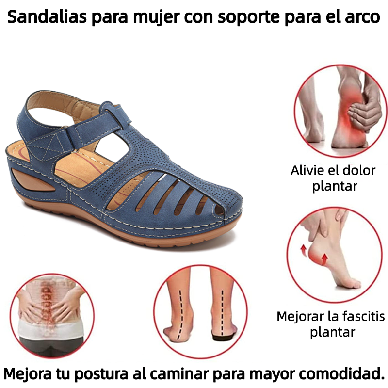 🔥 Sandalias ortopédicas de verano para mujer — Soporte para el arco — Diseño ergonómico — Ligeras y cómodas: Camina con total comodidad durante todo el día ✅