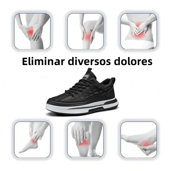 【🎁Oferta por tiempo limitado】Zapatos ortopédicos para hombre👞 Fabricados en piel de becerro🐂 Impermeables y antideslizantes✅ Soporte de arco: caminar cómodo✅