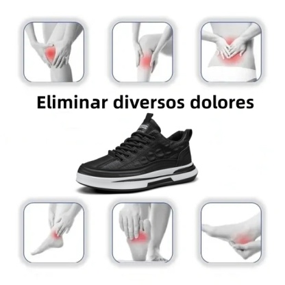 【🎁Oferta por tiempo limitado】Zapatos ortopédicos para hombre👞 Fabricados en piel de becerro🐂 Impermeables y antideslizantes✅ Soporte de arco: caminar cómodo✅