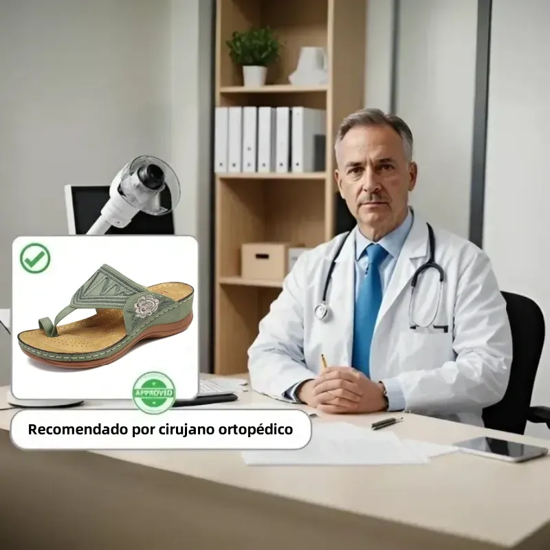 🔥 Sandalias de verano bordadas de estilo retro | Soporte ergonómico para el arco — Camina todo el día sin fatiga | Antideslizantes y transpirables ✅