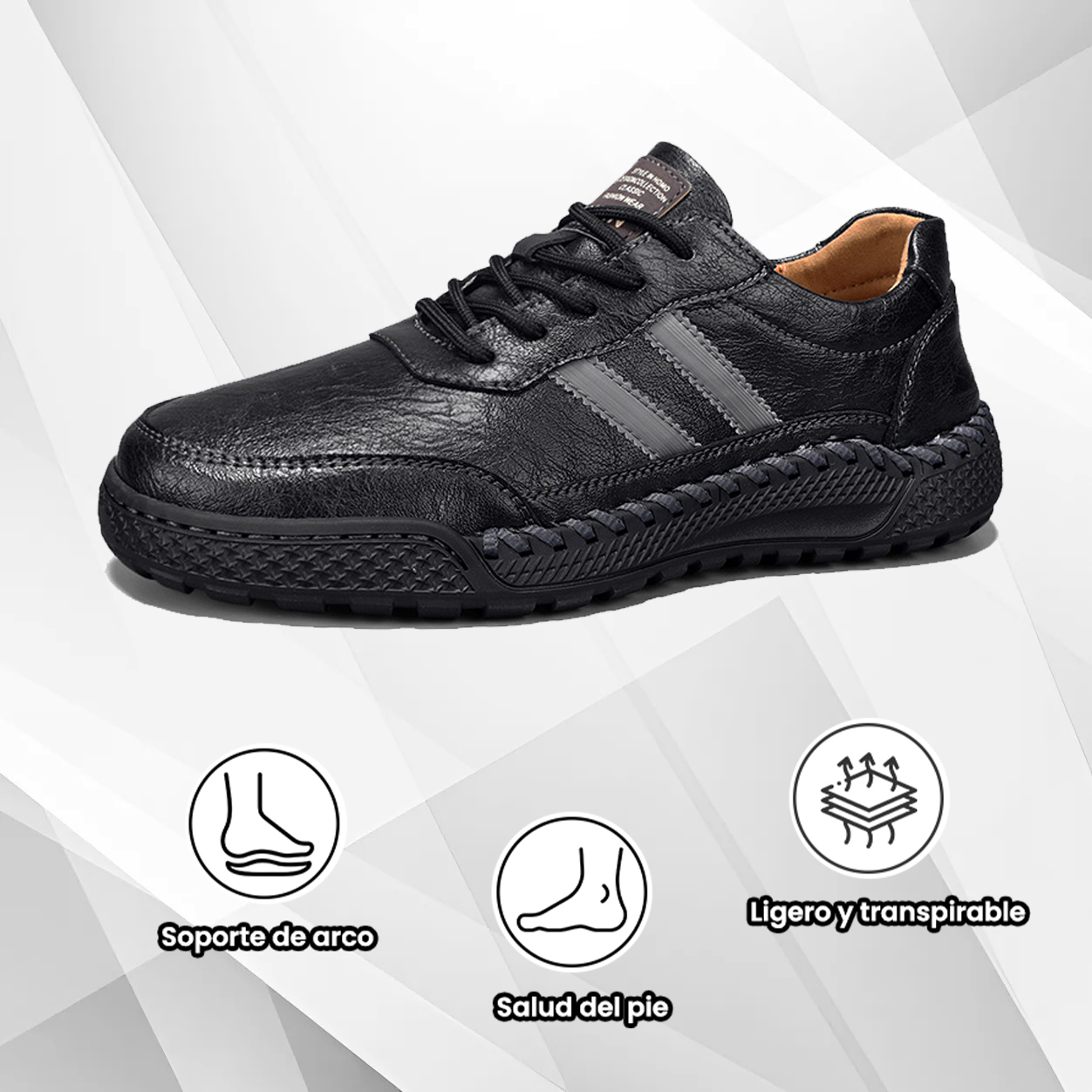 (🔥50% de descuento hoy - ¡cógelo!) Zapatos ortopédicos elegantes de primera calidad 👞 - Diseño ergonómico para aliviar el dolor