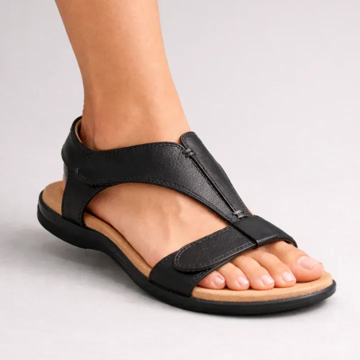 🔥 Sandalias ortopédicas de verano para mujer — Con soporte para el arco, diseño plano y ancho especial — La elección ideal para aliviar la fascitis plantar — Camina con facilidad y comodidad en cada paso: ¡dile adiós al dolor! ✅