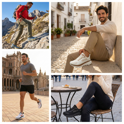 🎁Zapatos cómodos para caminar - Zapatos deportivos livianos y acolchados👟 Sin fatiga en los pies durante caminatas durante todo el día - Soporte de arco - Alivia eficazmente los problemas de los pies✅