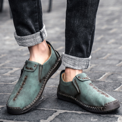 【🎉 60% de descuento por tiempo limitado, solo hoy. ¡No te lo pierdas!】 - Zapatos ortopédicos para hombre hechos con piel de becerro australiana. 👞 Caminata cómoda y alivio del dolor ✅