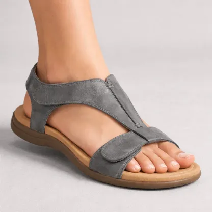 🔥 Sandalias ortopédicas de verano para mujer — Con soporte para el arco, diseño plano y ancho especial — La elección ideal para aliviar la fascitis plantar — Camina con facilidad y comodidad en cada paso: ¡dile adiós al dolor! ✅