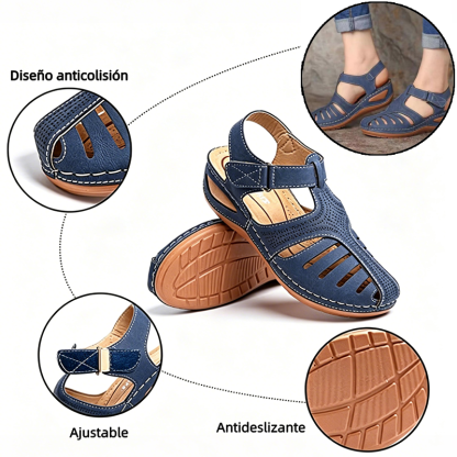 🔥 Sandalias ortopédicas de verano para mujer — Soporte para el arco — Diseño ergonómico — Ligeras y cómodas: Camina con total comodidad durante todo el día ✅