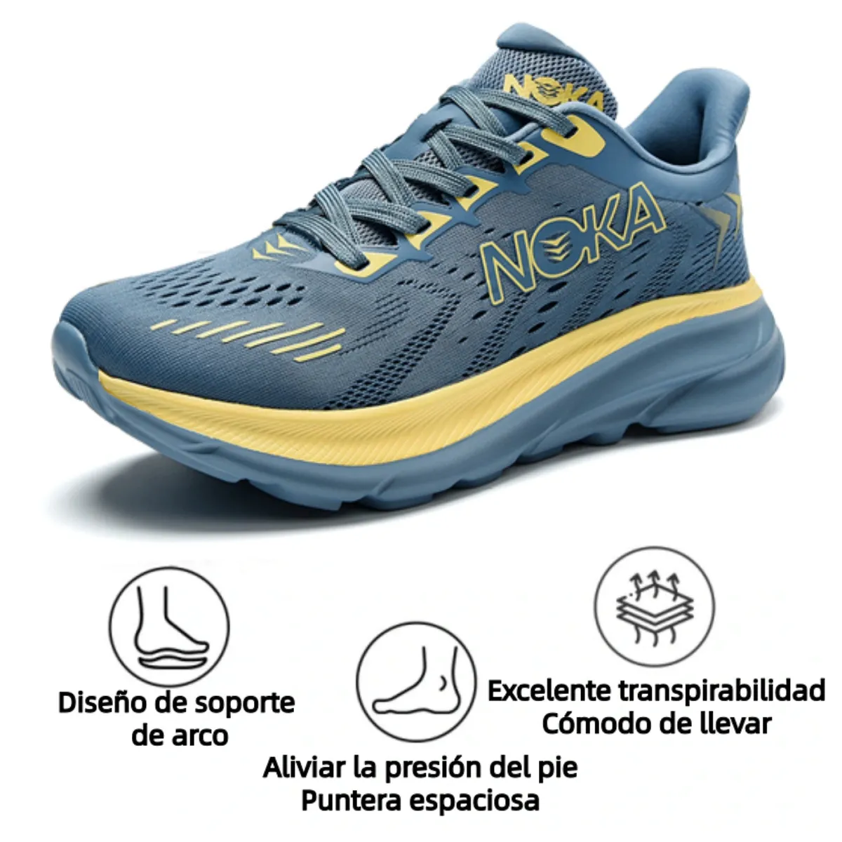 🎁Zapatos cómodos para caminar - Zapatos deportivos livianos y acolchados👟 Sin fatiga en los pies durante caminatas durante todo el día - Soporte de arco - Alivia eficazmente los problemas de los pies✅