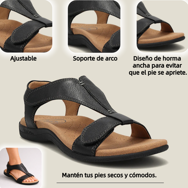 🔥 Sandalias ortopédicas de verano para mujer — Con soporte para el arco, diseño plano y ancho especial — La elección ideal para aliviar la fascitis plantar — Camina con facilidad y comodidad en cada paso: ¡dile adiós al dolor! ✅