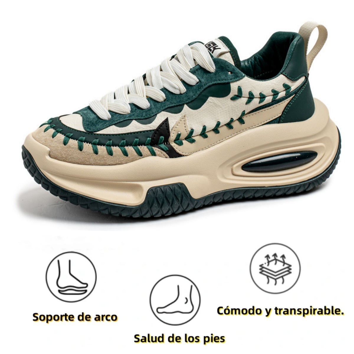 【🎁Oferta por tiempo limitado】🔥 Zapatos casuales ergonómicos 👞 Soporte de arco - Alivia fácilmente el dolor de pies - Caminata cómoda✅