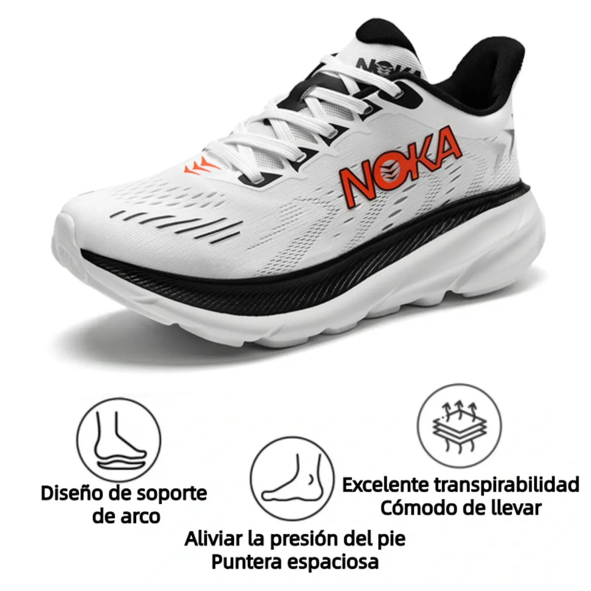 🎁Zapatos cómodos para caminar - Zapatos deportivos livianos y acolchados👟 Sin fatiga en los pies durante caminatas durante todo el día - Soporte de arco - Alivia eficazmente los problemas de los pies✅