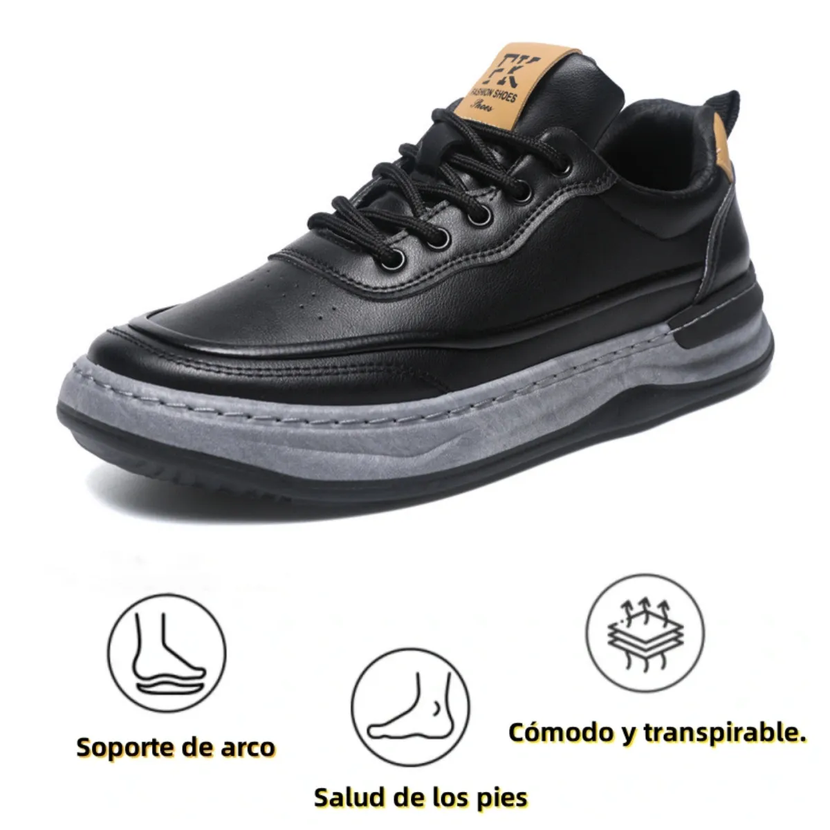 【🎁Oferta por tiempo limitado】Zapatos ortopédicos para hombre, hechos con piel de becerro australiana🐂 Plantilla de espuma viscoelástica ecológica: Caminar cómodo y sin dolor - Cosido a mano✅