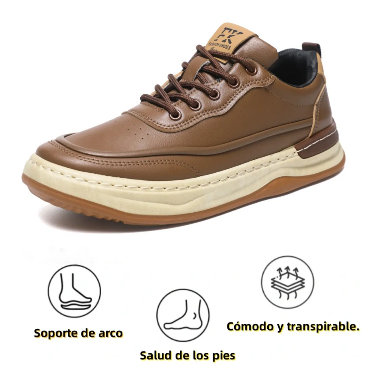 【🎁Oferta por tiempo limitado】Zapatos ortopédicos para hombre, hechos con piel de becerro australiana🐂 Plantilla de espuma viscoelástica ecológica: Caminar cómodo y sin dolor - Cosido a mano✅