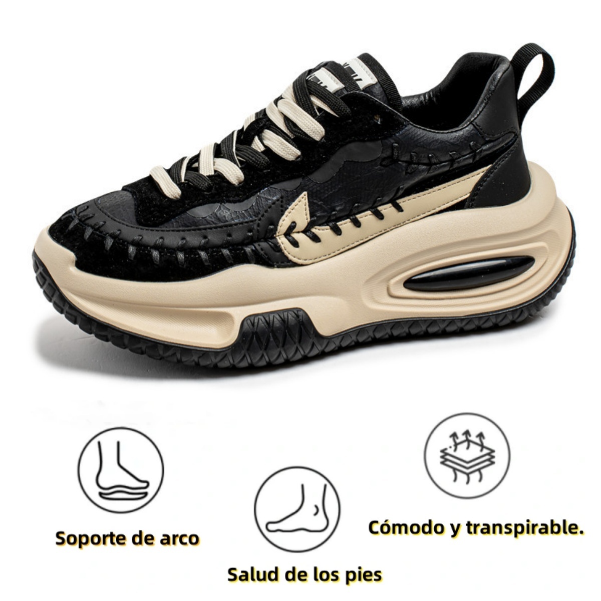 【🎁Oferta por tiempo limitado】🔥 Zapatos casuales ergonómicos 👞 Soporte de arco - Alivia fácilmente el dolor de pies - Caminata cómoda✅