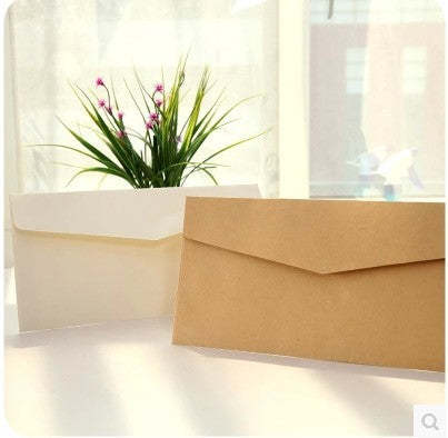 Plain Blank Vintage Simple Invitation Envelope