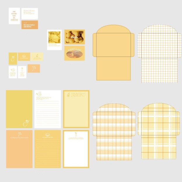 Envelope Girl Love Letter Couple Retro