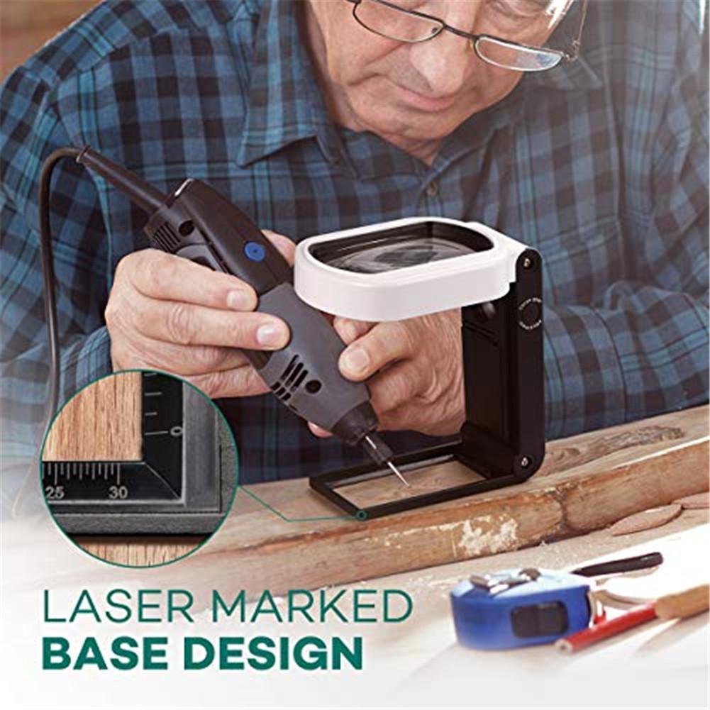 Square LED Optical Magnifier – Handheld Illuminated Loupe for Stamp Inspection & Philatelic Identification