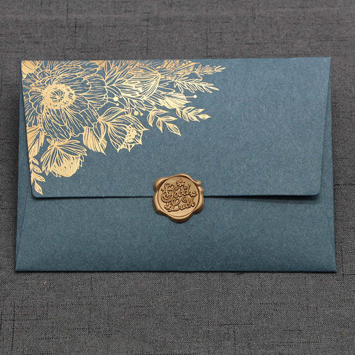 European No. 3 Thickened Bronzing Pearl Paper Envelope