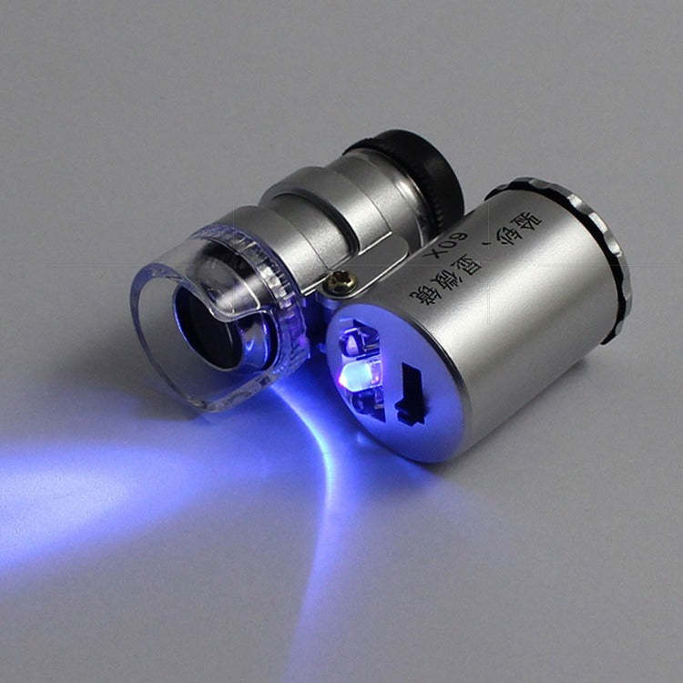 60X LED & UV Pocket Microscope – High-Precision Magnifying Glass for Stamp Authentication & Philatelic Inspection